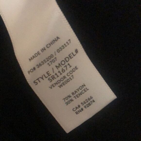 Splendid black cap fringe sleeve button down jumpsuit size M New with tags - Picture 8 of 8